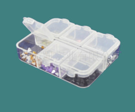 供应透明药小收纳盒EKB-301PP材料六格小药盒
