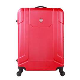 新品上市 24寸红色经典旅行箱 纯PC拉杆箱 国际品牌箱包耐磨耐摔